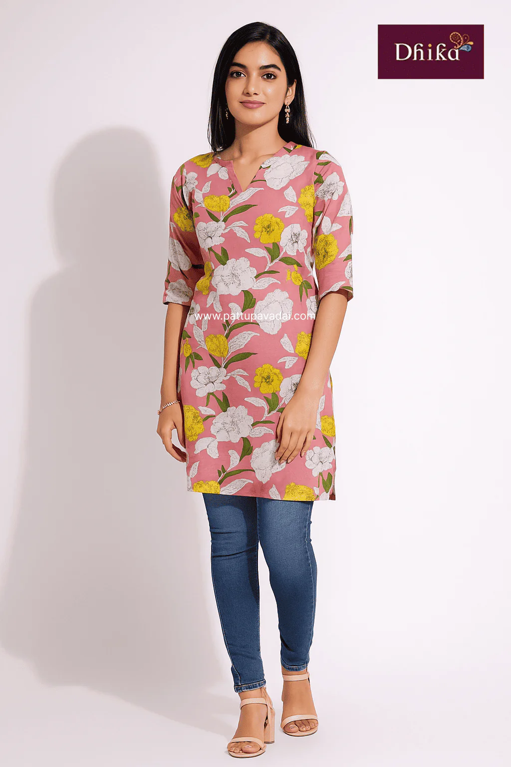 Baby Pink Soft Cotton Kurti – Comfortable Everyday Wear for Women