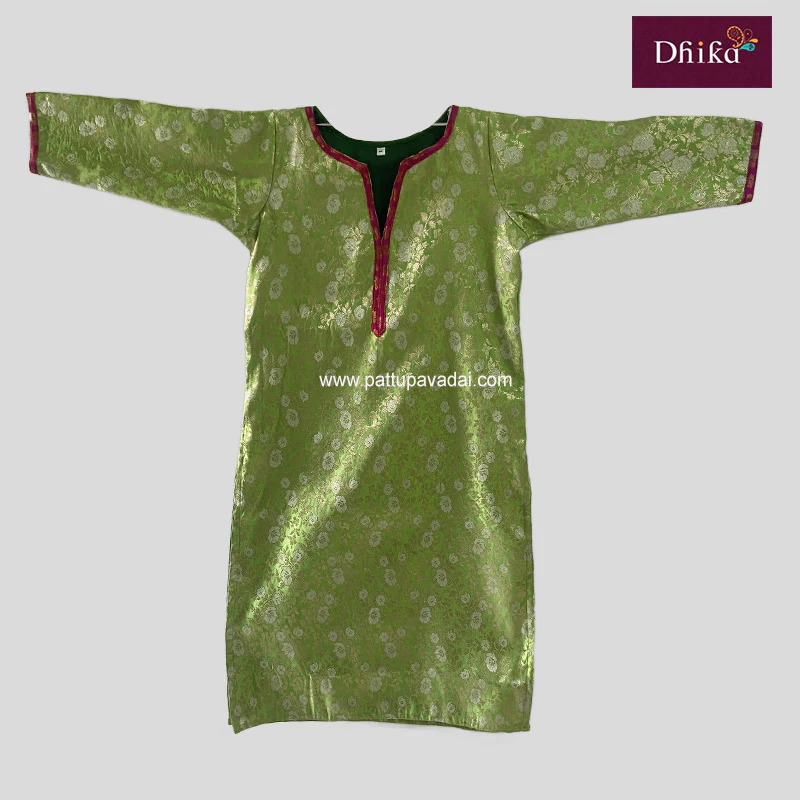 Kamya Pastel Green Kurti – Soft & Elegant Traditional Wear for Women - Image 2