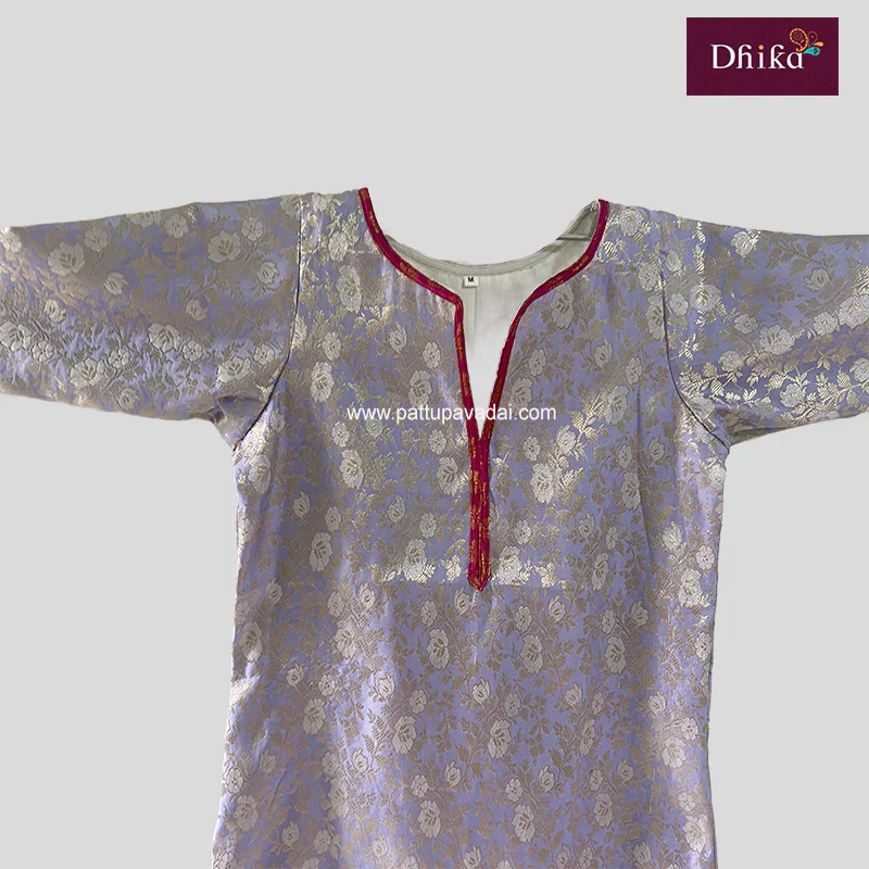 Kamya Pastel Purple Kurti – Soft & Elegant Everyday Ethnic Wear - Image 3