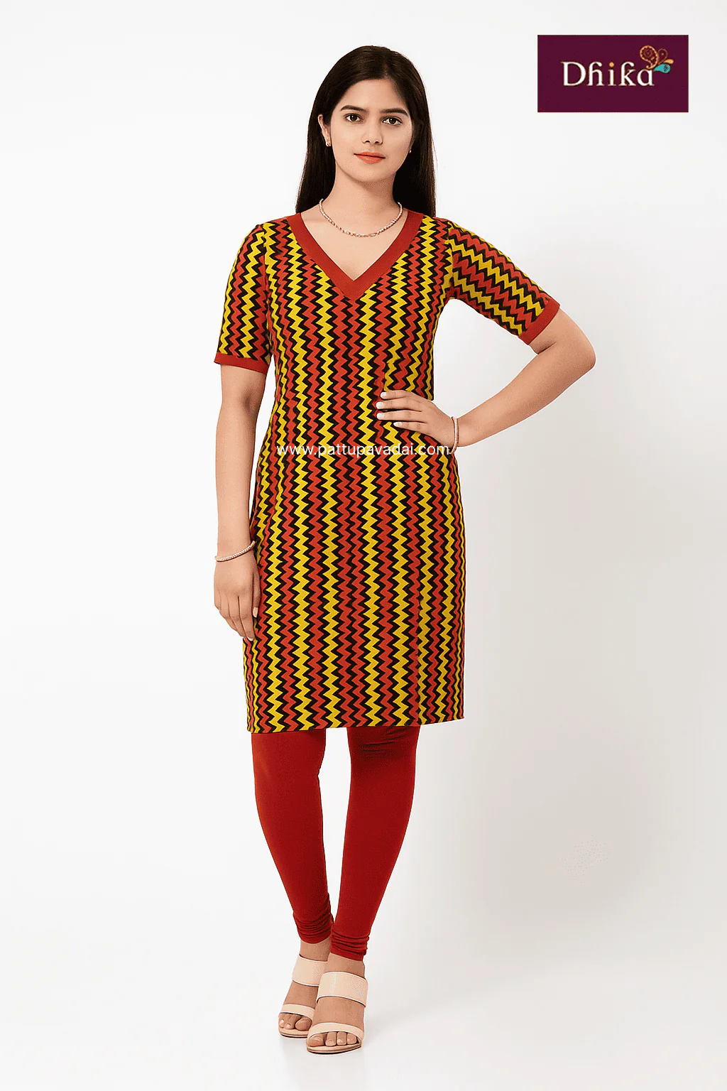 Pure Cotton Red Kurti – Soft & Comfortable Everyday Wear