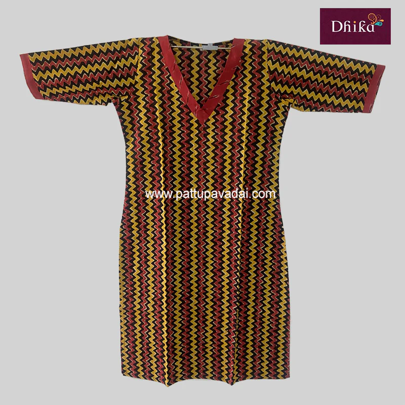 Pure Cotton Red Kurti – Soft & Comfortable Everyday Wear - Image 2