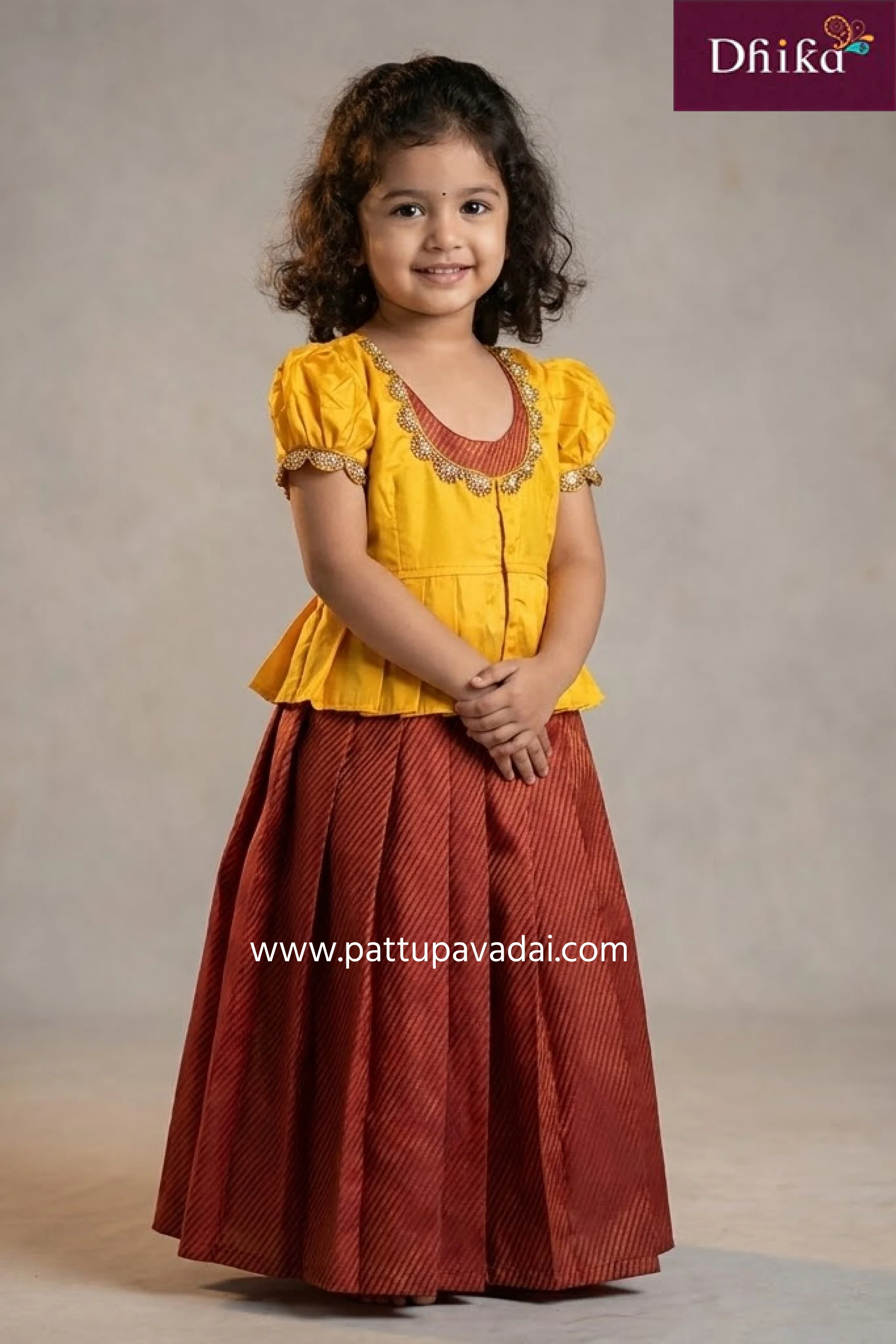 Red and Yellow Banarasi Silk Long Gown – Elegant Traditional Party Wear Gown