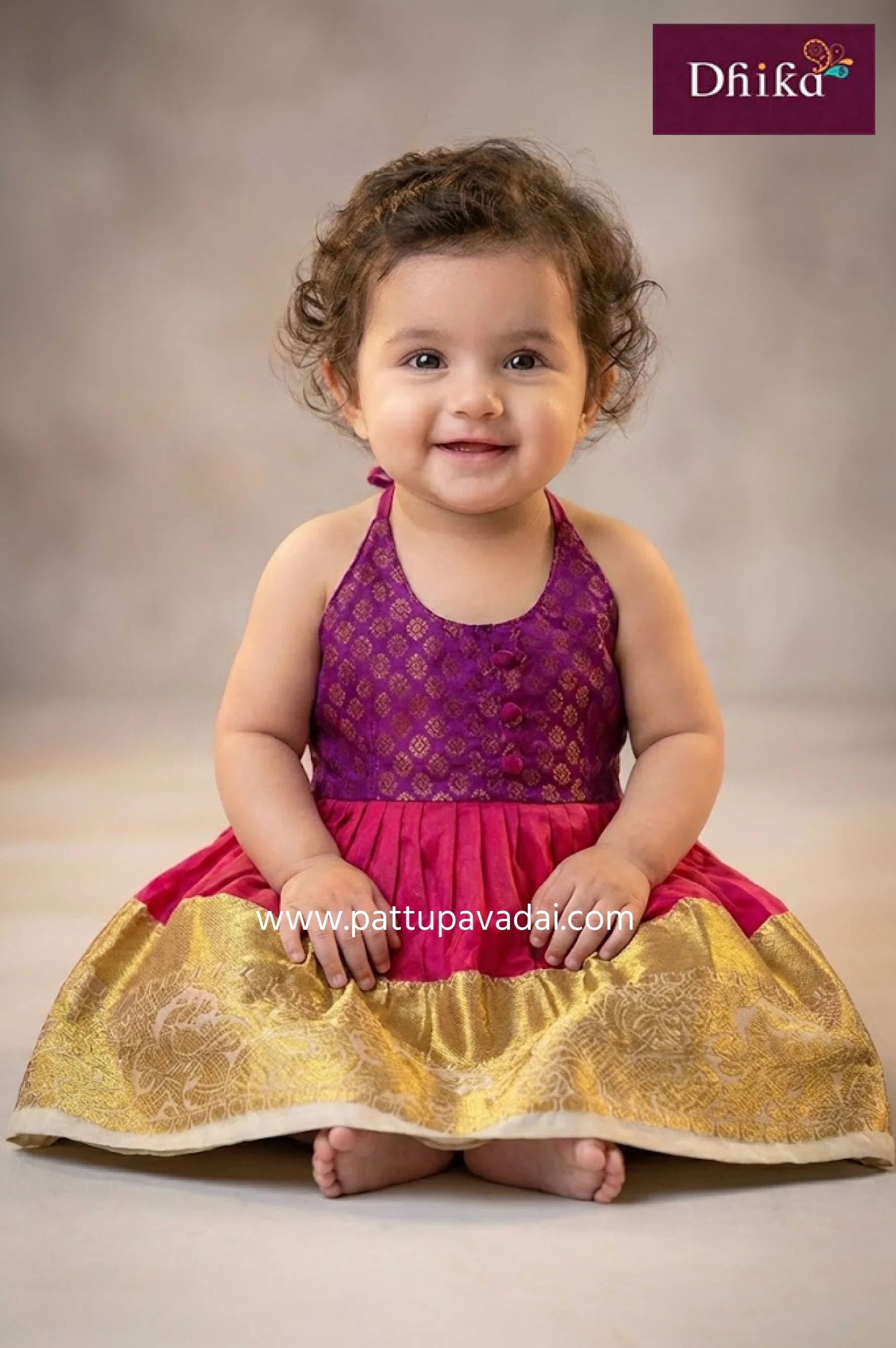 Silk Frock Pink & Magenta for Kids – Elegant Party Wear